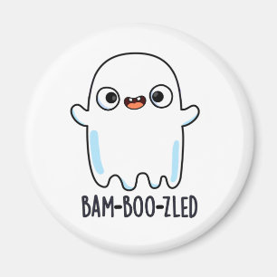 Bam-boo-zled Funny Halloween Konfuse Ghost Pun Magnet