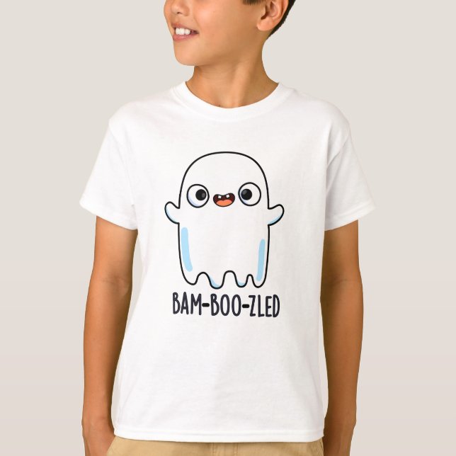 Bam-boo-zled Funny Halloween Konfuse Ghost Pun T-Shirt (Vorderseite)