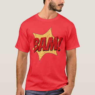 Bam Lustiger Comic-Sound Retro Pop Art Premiumribl T-Shirt