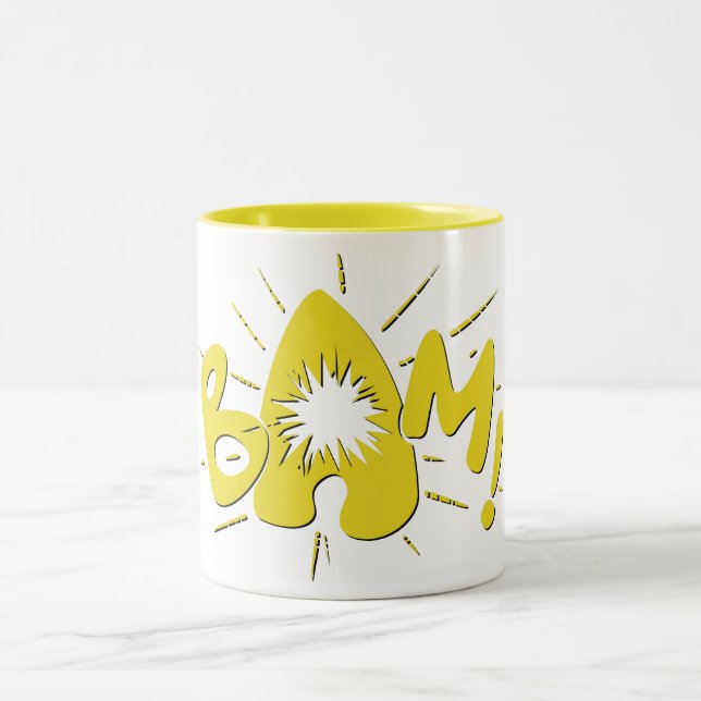 BAM! ZWEIFARBIGE TASSE (Mittel)