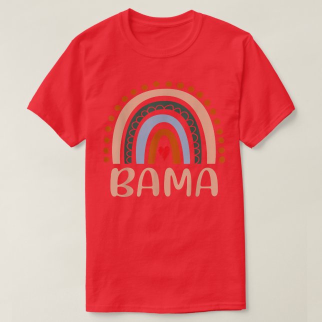 Bama Rainbow Grandma Niedlich Mütter Day Funny Bam T-Shirt (Design vorne)