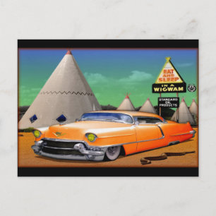 Bamamma-Perücke Postkarte