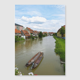 Bamberg Bayern Regnitz Fluss Malerei Effekt Kunst Magnetkarte