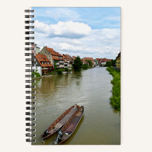 Bamberg Bayern Regnitz Fluss Malereieffekt Kunst Notizbuch