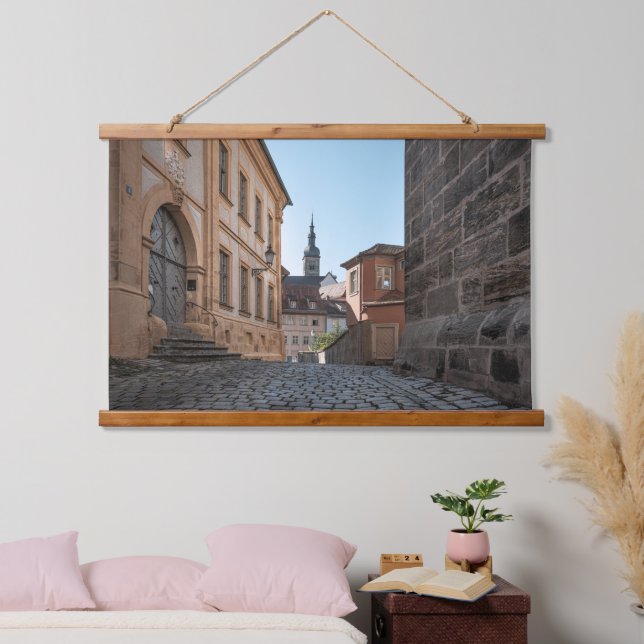 Bamberg Deutschland Card Wandteppich Mit Holzrahmen (Schlafzimmer)