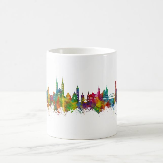 Bamberg Deutschland Skyline Kaffeetasse (Mittel)
