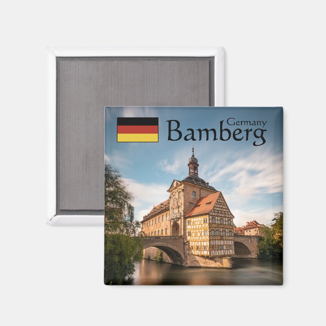 Bamberg Deutschland Souvenir Magnet (Vorderseite/Rückseite)
