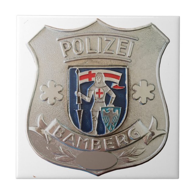 Bamberg Polizei Fliese (Vorderseite)