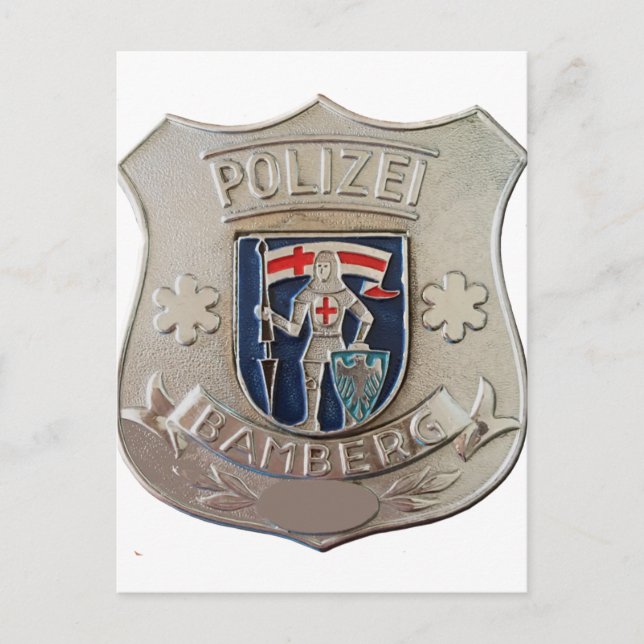 Bamberg Polizei Postkarte (Vorderseite)