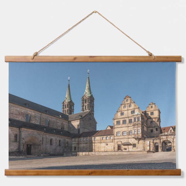Bamberger Dom, Deutschland Wandteppich Mit Holzrahmen (Vorne)