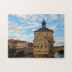 Bamberger Rathaus Fachwerkhaus Deutschland. Puzzle