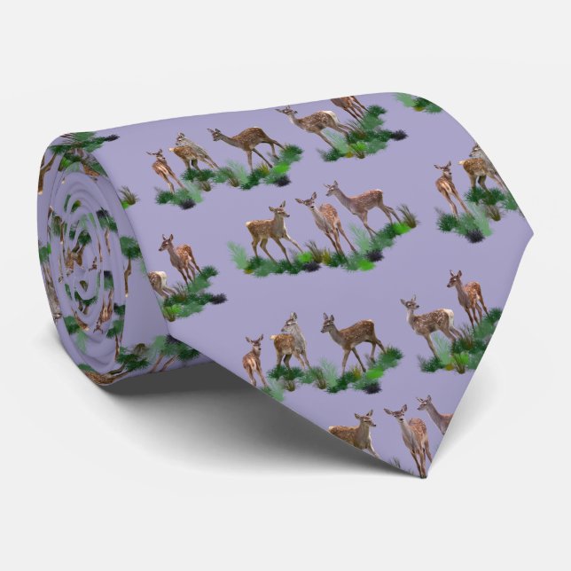 Bambi Meadow Krawatte (Lilac) (Gerollt)
