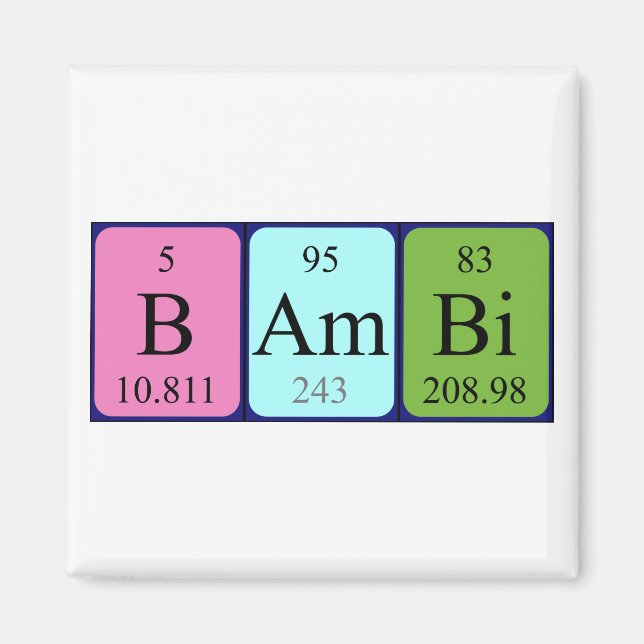 Bambi-Periodenmagnet Magnet (Vorne)