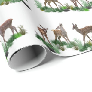 Bambi-Wiesenwrapping Paper (Farbe auswählen) Geschenkpapier
