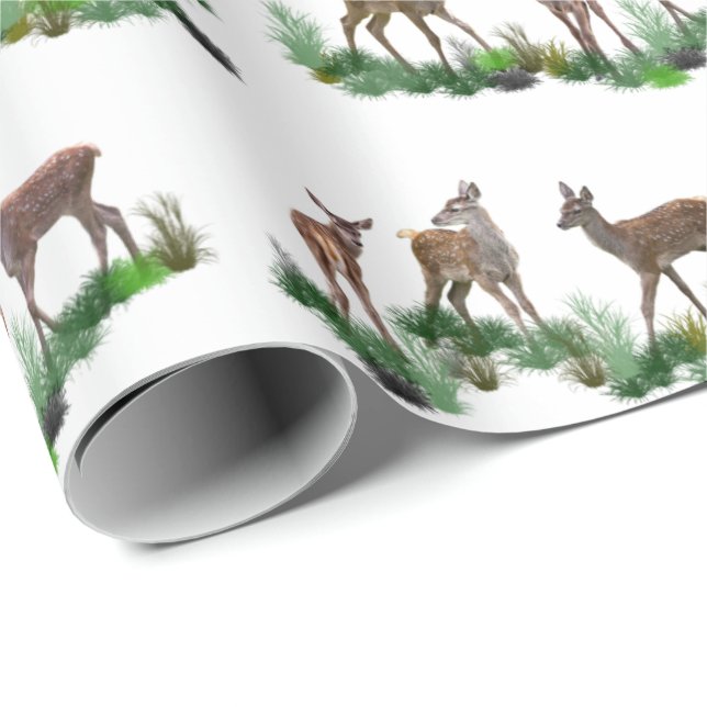 Bambi-Wiesenwrapping Paper (Farbe auswählen) Geschenkpapier (Rolleneckpunkt)