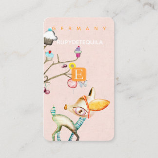 Bambi Wonderland ETSY Tender Desserts Tree Visitenkarte