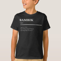 Bambik Definition Lustiges Gaming Meme Zitat