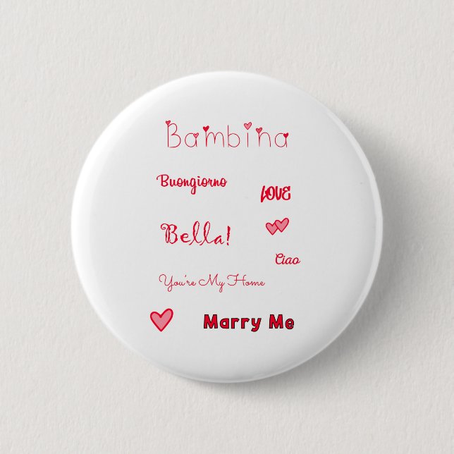 Bambina Liebe Quotes Set Pack Button (Vorderseite)