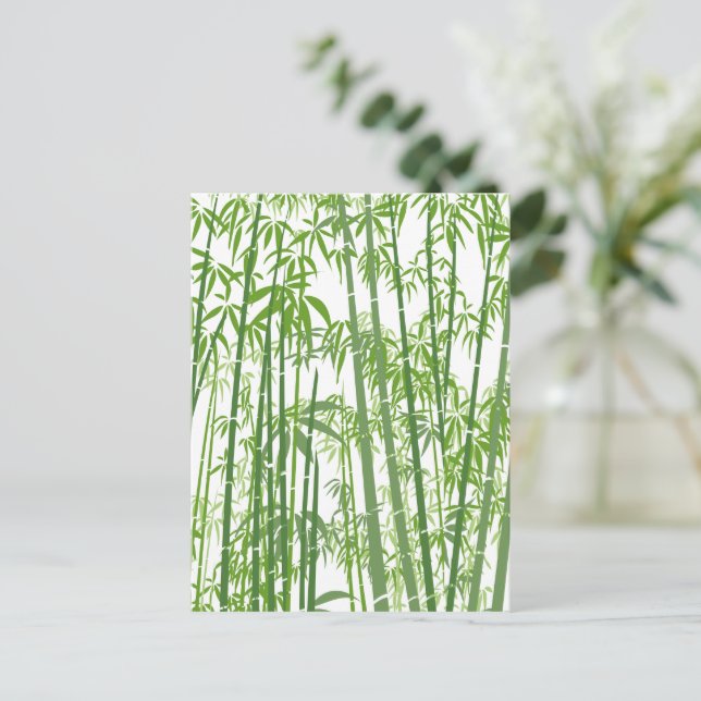 Bamboo 7 feiertagspostkarte (Stehend Vorderseite)