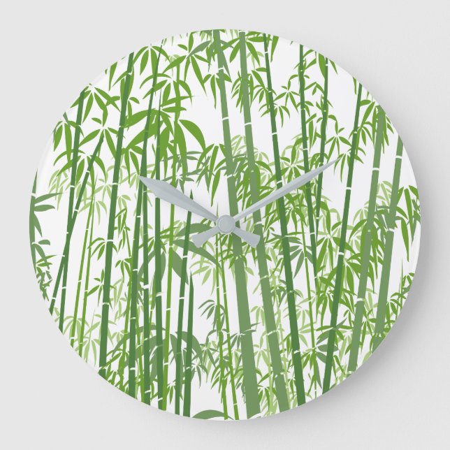 Bamboo 7 große wanduhr (Vorderseite)