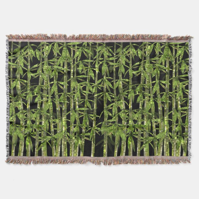 Bamboo Art 4A Throw Blanket Decke (Vorderseite)