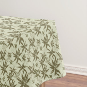 Bamboo auf Beige Bleche - nahtloses Oberflächenmus Tischdecke