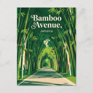 Bamboo Avenue Jamaika Postkarte