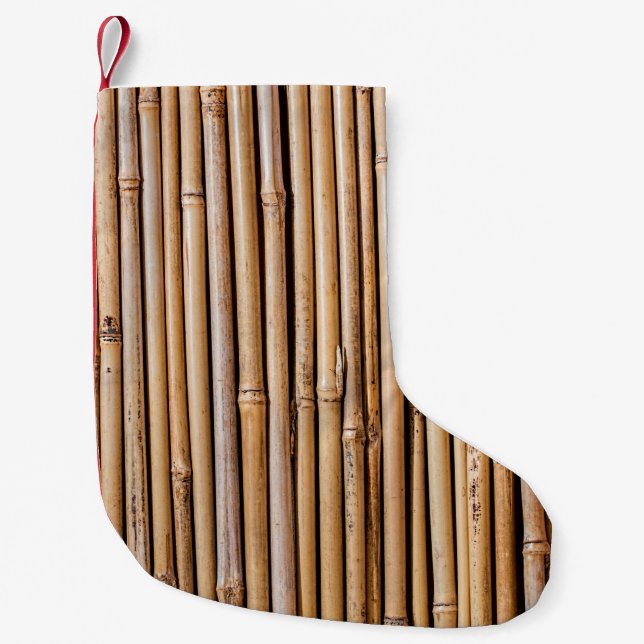 Bamboo barrier screen fence kleiner weihnachtsstrumpf (Vorderseite)