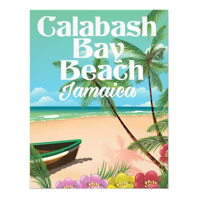 Bamboo Beach Jamaica Fotodruck (Vorne)
