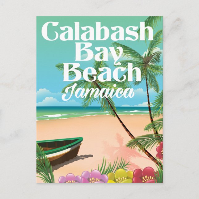 Bamboo Beach Jamaica Postkarte (Vorderseite)
