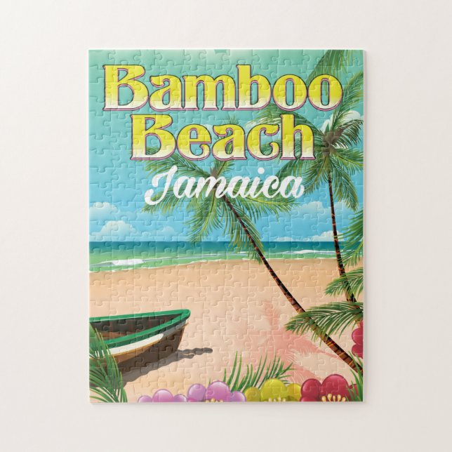 Bamboo Beach Jamaica Puzzle (Vertikal)