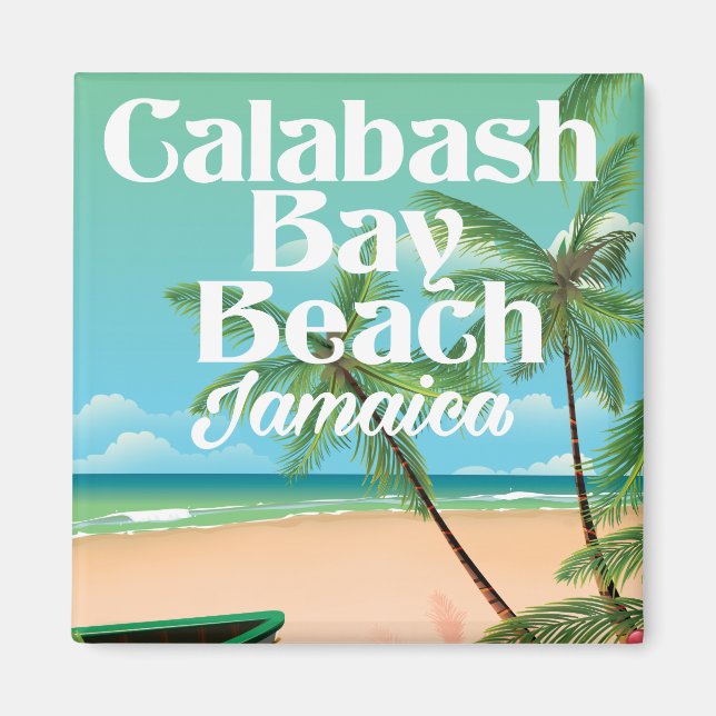 Bamboo Beach Jamaika Magnet (Vorne)