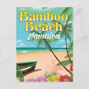 Bamboo Beach Jamaika Postkarte