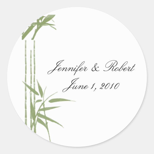 Bamboo Beauty Umschlag Aufkleber und Stickers (Vorderseite)