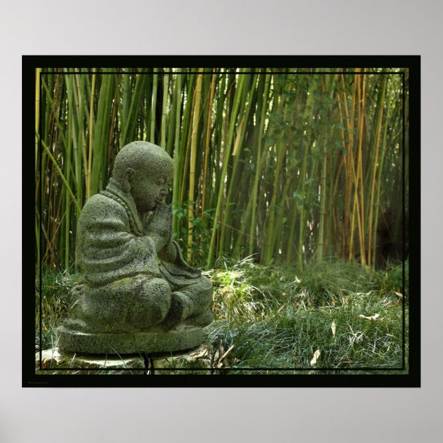 Bamboo Buddha Print -24x20 -andere Größen verfügba Poster (Vorne)