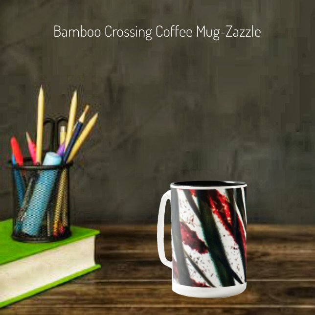 Bamboo Crossing Zweifarbige Tasse (Von Creator hochgeladen)