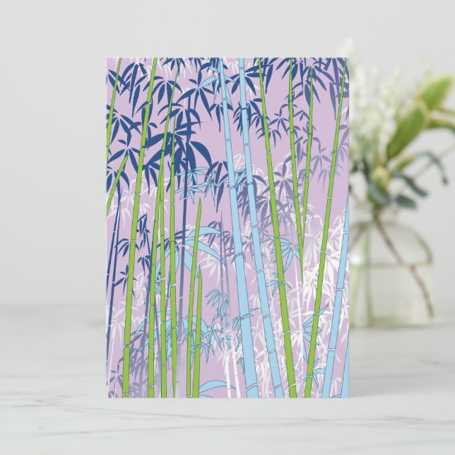 Bamboo Dankeskarte (Stehend Vorderseite)