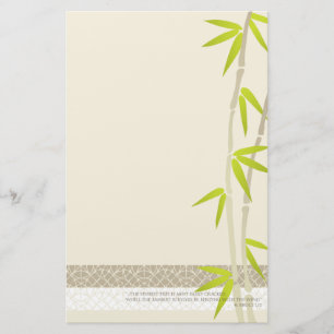 Bamboo Design Schreibwaren Briefpapier