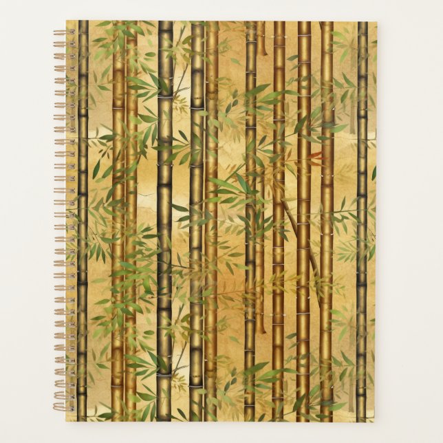 Bamboo Forest Chiyogami Planner Planer (Vorderseite)