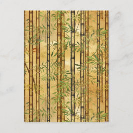 Bamboo Forest Chiyogami Postkarte
