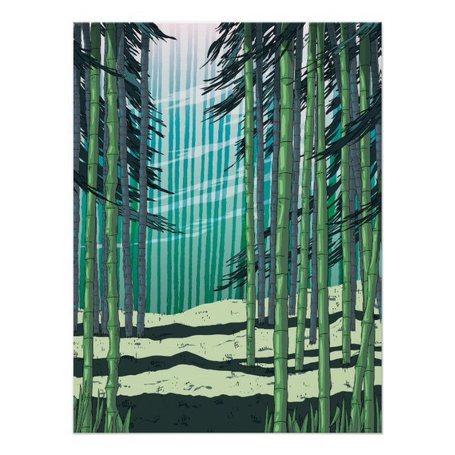 Bamboo Forest Poster (Vorderseite)