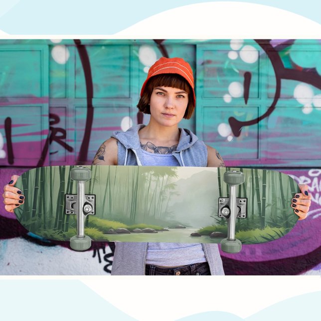 Bamboo Forest with River Skateboard (Von Creator hochgeladen)