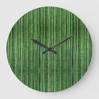 Bamboo Große Wanduhr