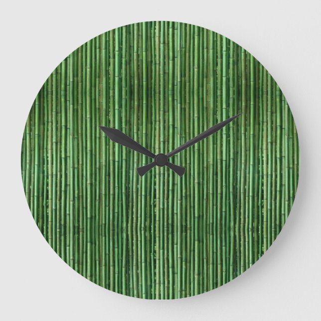 Bamboo Große Wanduhr (Vorderseite)