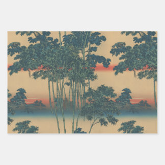 Bamboo grove and summer evening"竹林と夏の夕刻" geschenkpapier set