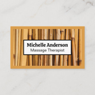 Bamboo Hintergrund Visitenkarte