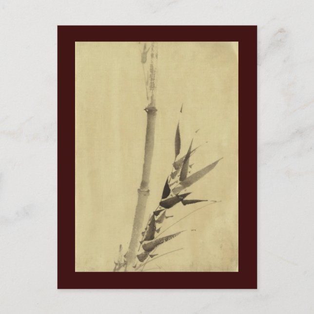 Bamboo, Hokusai japanische Kunst der Bildenden Kun Postkarte (Vorderseite)