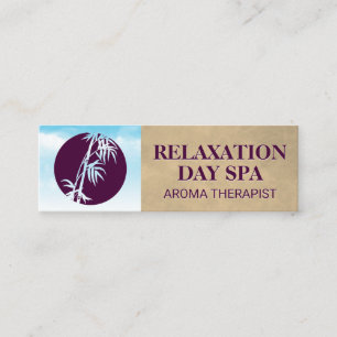 Bamboo Icon   Wolken und Sky Mini Visitenkarte