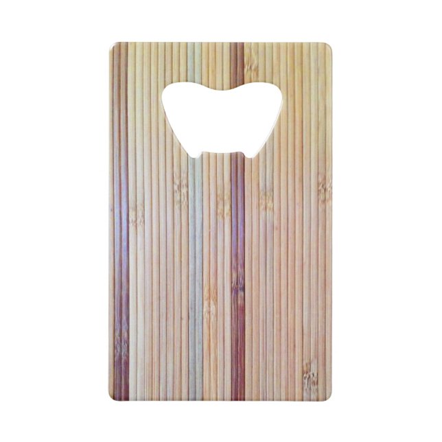 Bamboo Kreditkarten Flaschenöffner (Vorderseite)