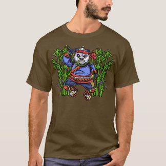 Bamboo Kung Fu Ninja Panda Bear Samurai Sword Mart T-Shirt